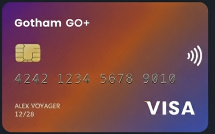Gotham GO+ Credit Card Front